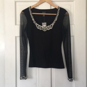 INC evening wear top